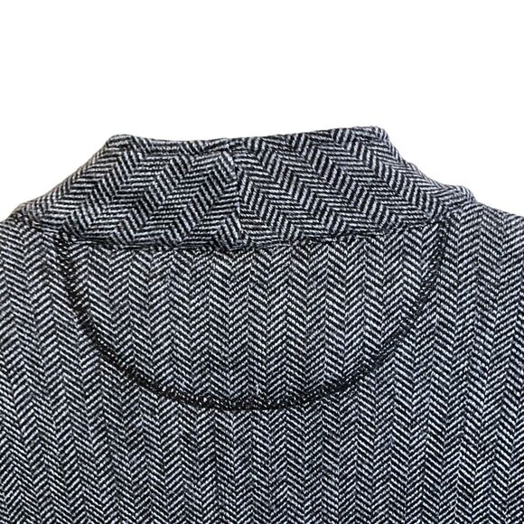 Marc New York Andrew Marc Jacket Women's SZ L Zip Up Black White Herringbone - Picture 14 of 16
